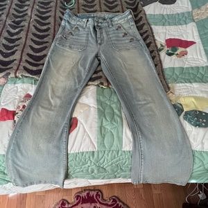 American Eagle Boho Style Jeans Mint